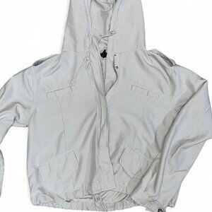 Beige Women's Teen Minimalist Lightweight Jacket